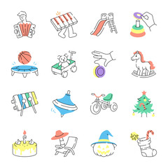 Collection of Hand Drawn Fun Illustrations 

