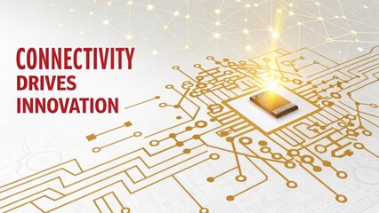 Abstract digital circuit board design showcasing innovation and data