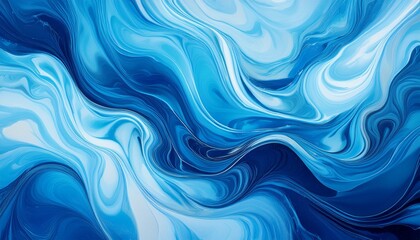 abstract pattern of swirling blue marble texture background resembling water