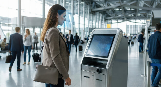 Airport Self-Service Check-In with facia recognition
