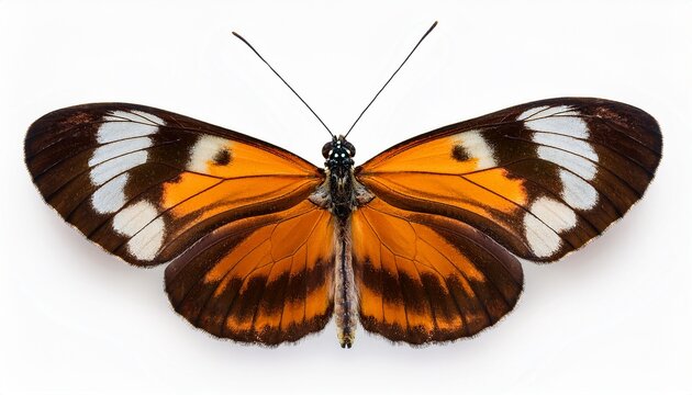 butterfly isolated on white background belenois calypso
