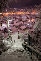 Winter evening in Sarajevo, Bosnia