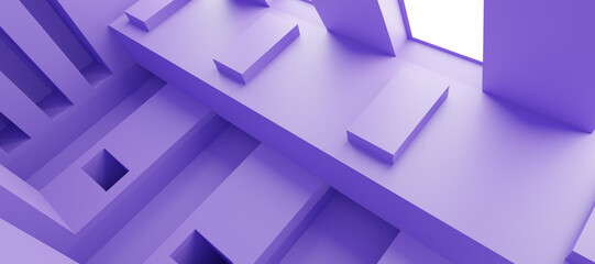 Fototapeta premium Abstract Architecture. 3d Render