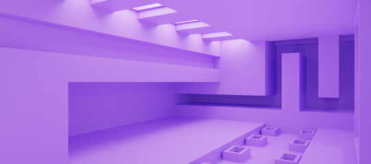 Abstract Architecture. 3d Render © neurostructure