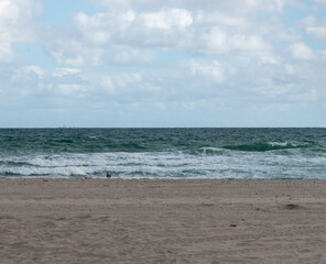 sea and sky Atlantic ocean cloudy sky