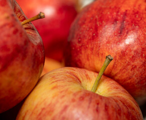 red apple pile macro background