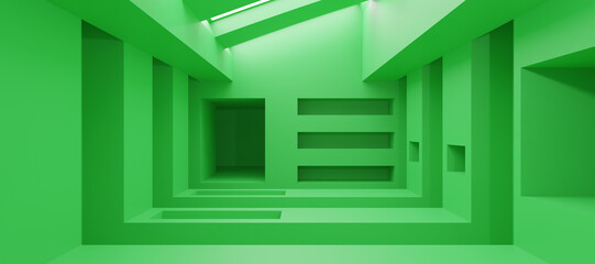 Abstract Architecture. 3d Render © neurostructure