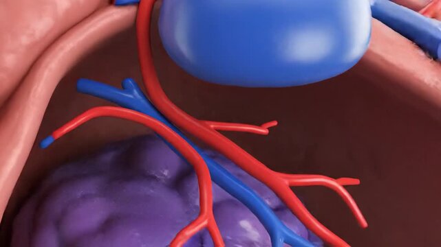 High-end 3D medical animation of transposition of the great arteries