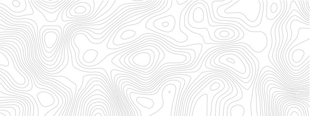 Abstract Geometric Line Pattern Depicting Sea Maps, Topography, and Discovery Areas on a Mounted Grid Landscape