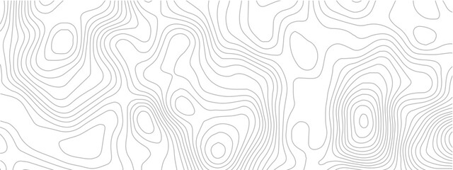 Abstract Geometric Line Pattern Depicting Sea Maps, Topography, and Discovery Areas on a Mounted Grid Landscape