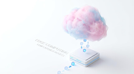 Edge Computing with Cloud Access for Low Latency - Technology Concept