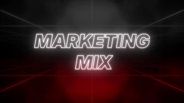 Marketing Mix Text 80s Style &ndash; Retro Aesthetic Background
