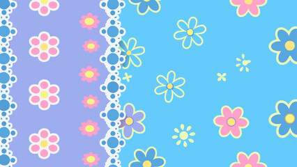 seamless pattern with flowers
