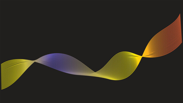 Futuristic Abstract Gradient Flow Wave Design