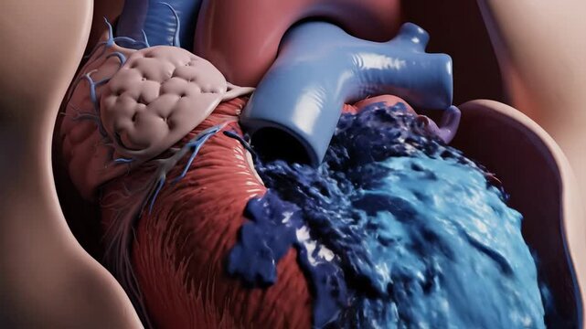 Cinematic Visualization of Tetralogy of Fallot Heart Condition