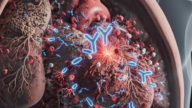 Professional 3D Medical Animation of Dressler Syndrome Affecting the Heart