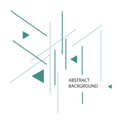 Abstract geometric vector design featuring black triangles and intersecting lines