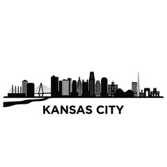 Fototapeta premium kansas city skyline with bridge and buildings