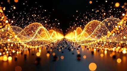 Light effect blues impact scene