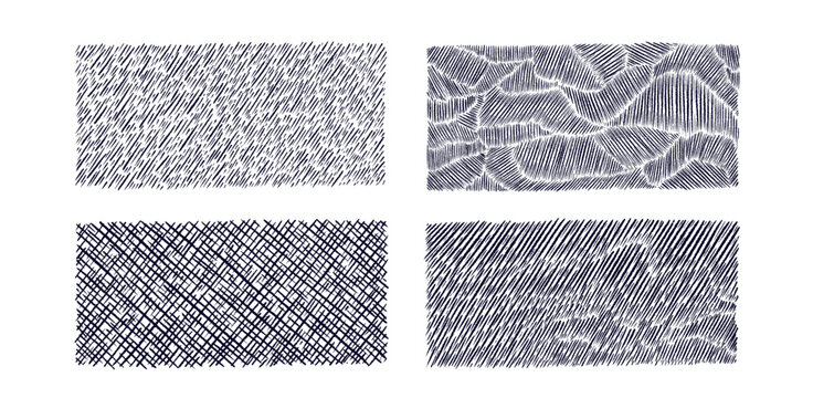 Hand drawn crayon texture Rain, crosshatch pattern