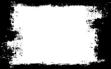 Black and white Grunge frame. 