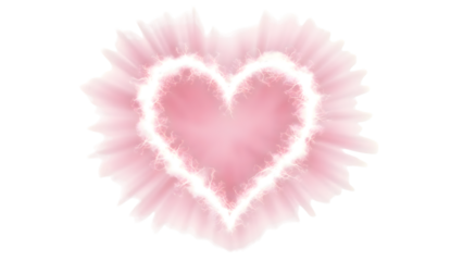 Soft glowing pink heart light background symbolizing love, romance, valentine emotion, tenderness, dreamy romantic design concept
