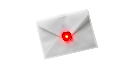 Envelope with heart wax seal symbolizing love letters, romance, valentine tradition, emotional message, classic romantic background design