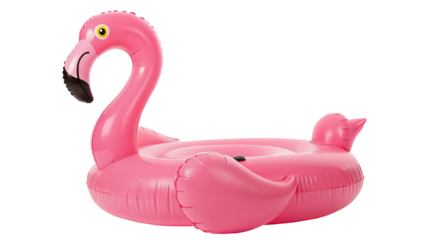 Vibrant pink flamingo pool float for summer fun