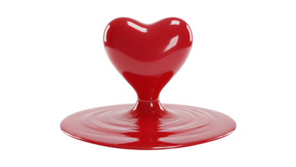 Melting heart symbolizing deep emotion, passion, love, romance, vulnerability, relationship, modern minimal concept art design