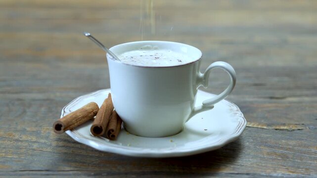a cup of hot salep