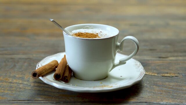 a cup of hot salep