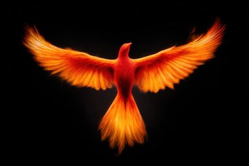 Phoenix rising dark background
