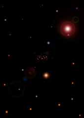 galaxy in a free space.