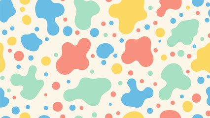 seamless pattern with colorful hearts