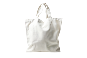 Reusable White Canvas Tote Bag