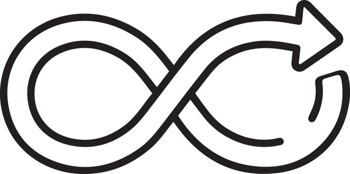 The Everlasting Cycle: A simple yet powerful representation of infinity and circularity, evoking a sense of continuity and endless possibilities.