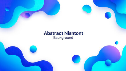 Blue Abstract Fluid Shapes Background with Soft Gradient and Modern Design | abstract blue background with splashes
