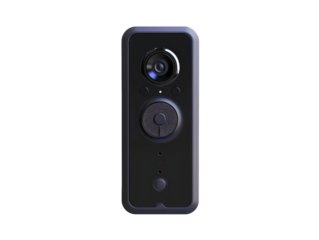 Video Doorbell Camera Isolated on White Background