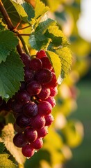 Lush, vibrant growth shown by a heavy yield of ripe fruit hanging ready for harvest in the late summer sun, symbolizing success, natural, potential, results