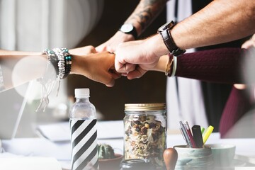 Business Colleagues Together Teamwork Working Office