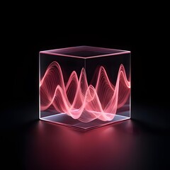 Blooming Silence: Visualizing Unspoken Love Through Abstract Sound Waves