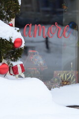 santa claus in the snow