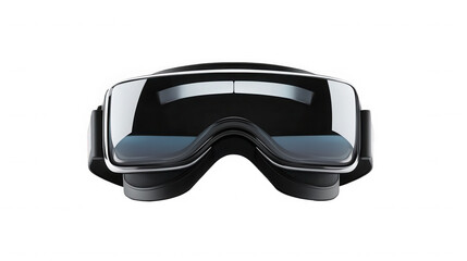 Sleek virtual reality headset for immersive gaming tech on transparent background