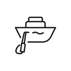 Antifouling paint icon symbolizing marine hull protection and vessel maintenance, representing nautical coatings, biofouling prevention, shipyard repair, maritime engineering, and seafaring efficiency