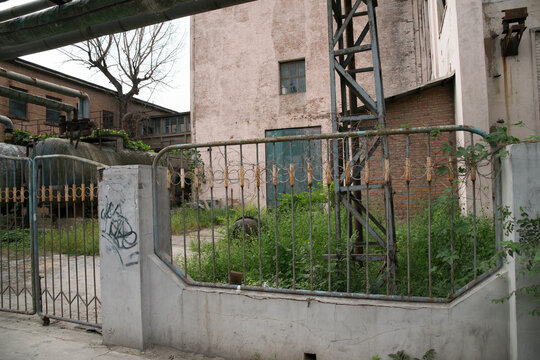 Abandoned Industrial Courtyard, Beijing 798 Art District