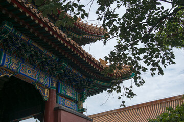 Yonghegong Lama Temple Pavilions, Beijing - Traditional Chinese Architecture © VuVan