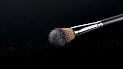 Fototapeta premium High-End Metallic Brush Detail with Sophisticated Minimalist Composition