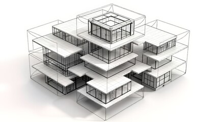 White mold architecture nested structure