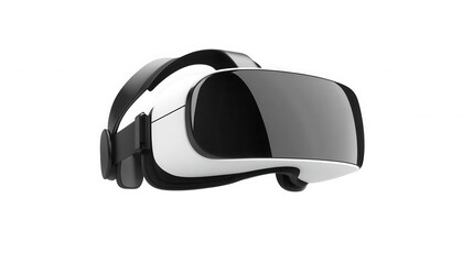 Virtual reality headset for immersive digital experience on transparent background
