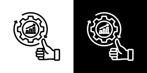 Advantage Icon Set Vector Collection Style Line Isolated In Black And White